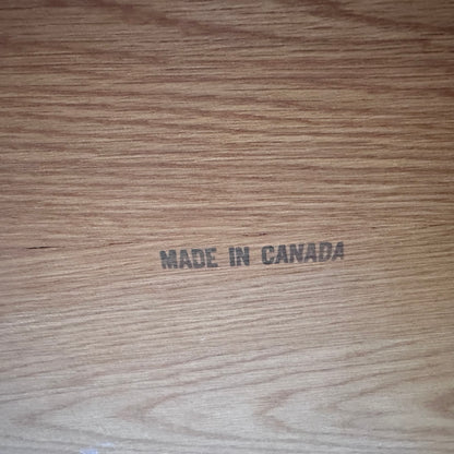 LARGE CANADIAN TEAKWOOD MISSION COFFEE TABLE
