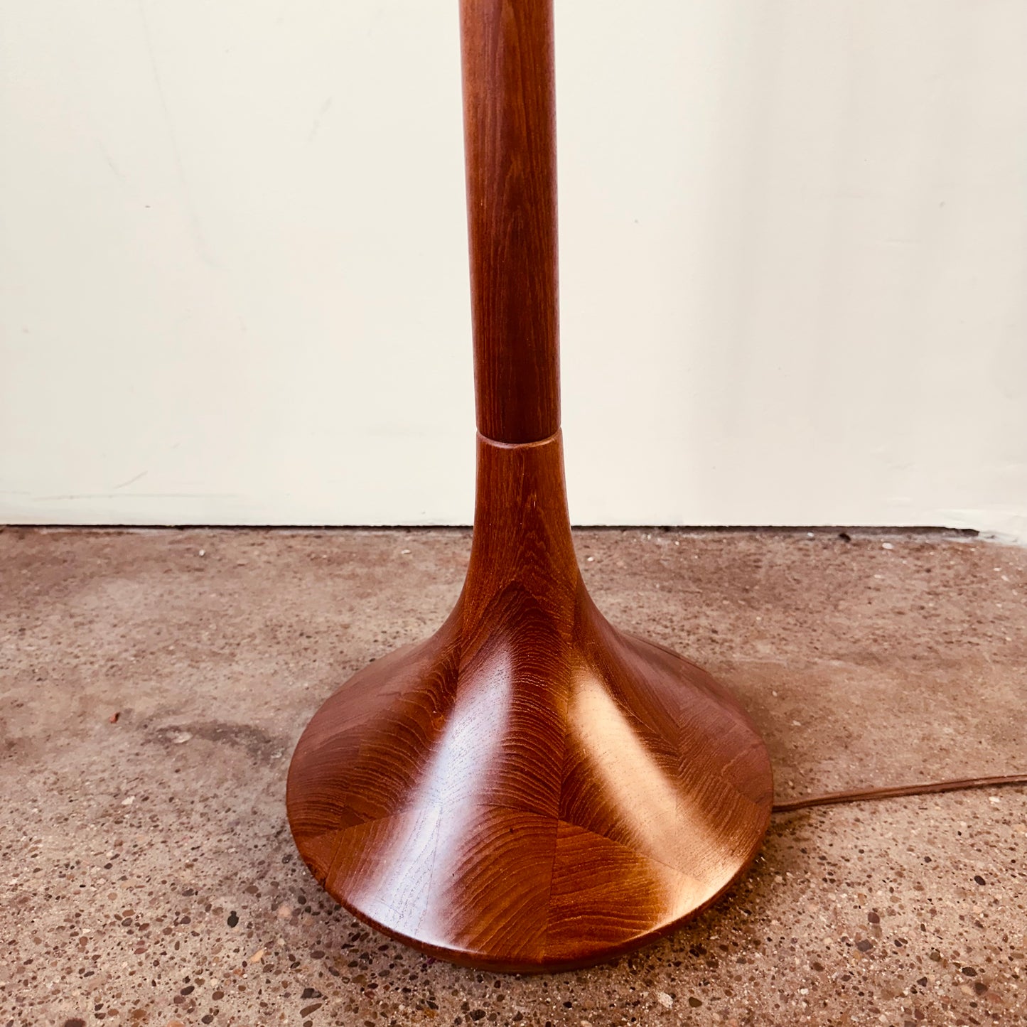 SOLID TEAK FLOOR LAMP BY DYRLUND 1960S