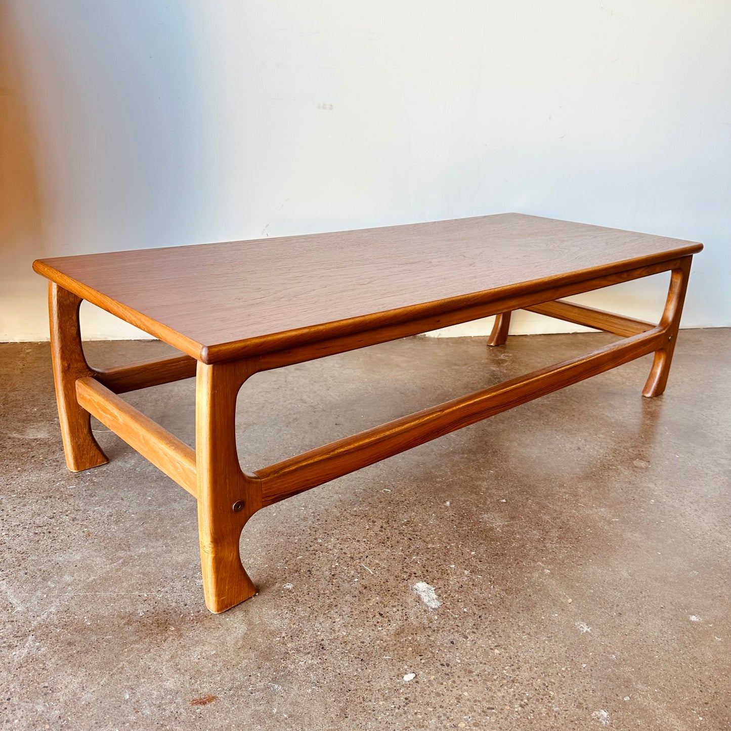 DANISH TEAK RECTANGULAR COFFEE TABLE