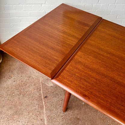 DANISH MODERN 91” DRAW LEAF TABLE - RESTORED