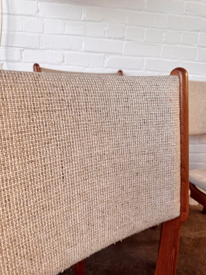 FINDAHLS MOBELFABRIK TEAK MID-BACK DINING CHAIRS - SET OF 6