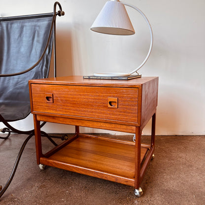 VINTAGE ROLLING CART OR TROLLEY DESIGNED BY BROUER MØBELFABRIK OF DENMARK