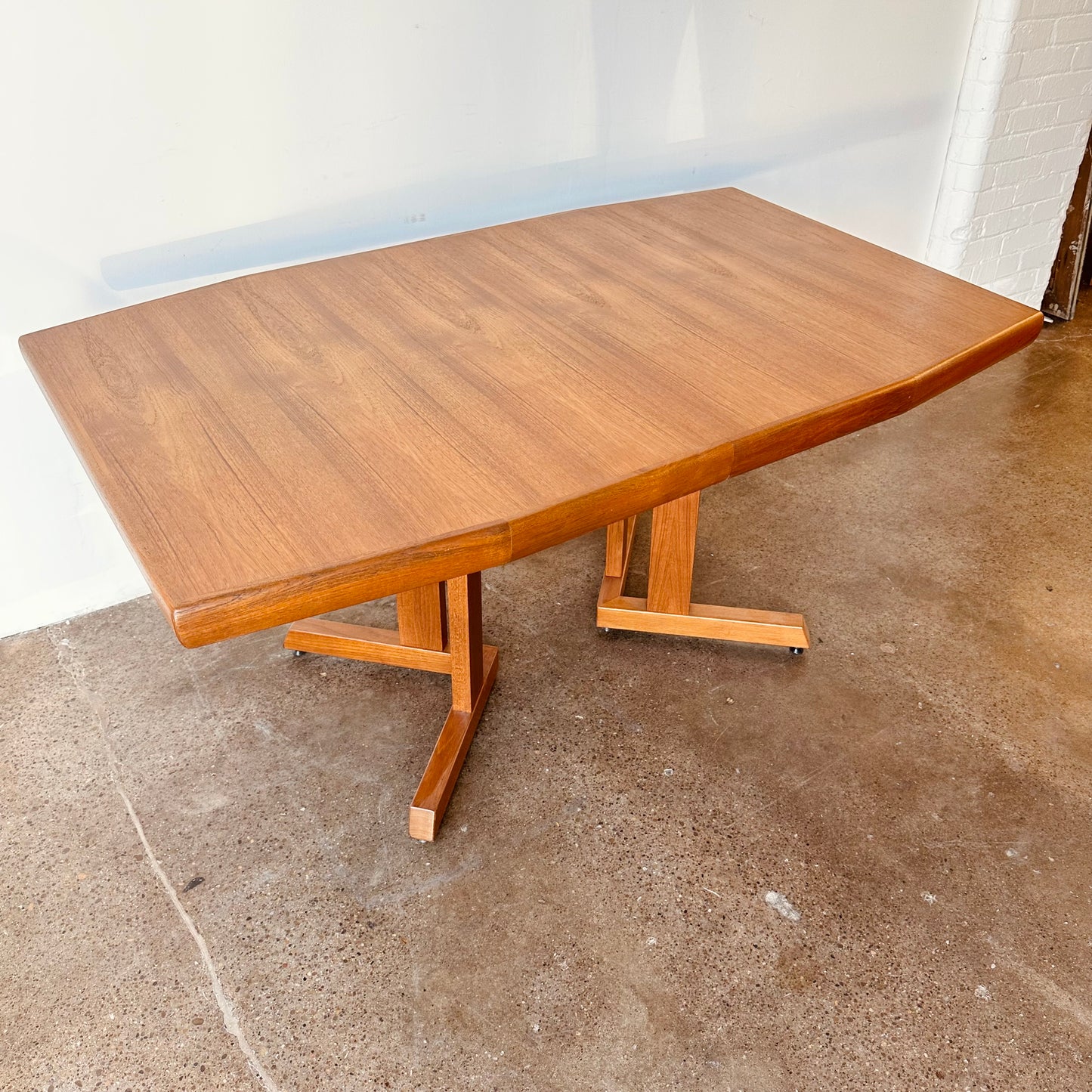 DANISH TEAK OCTAGONAL PEDESTAL TABLE