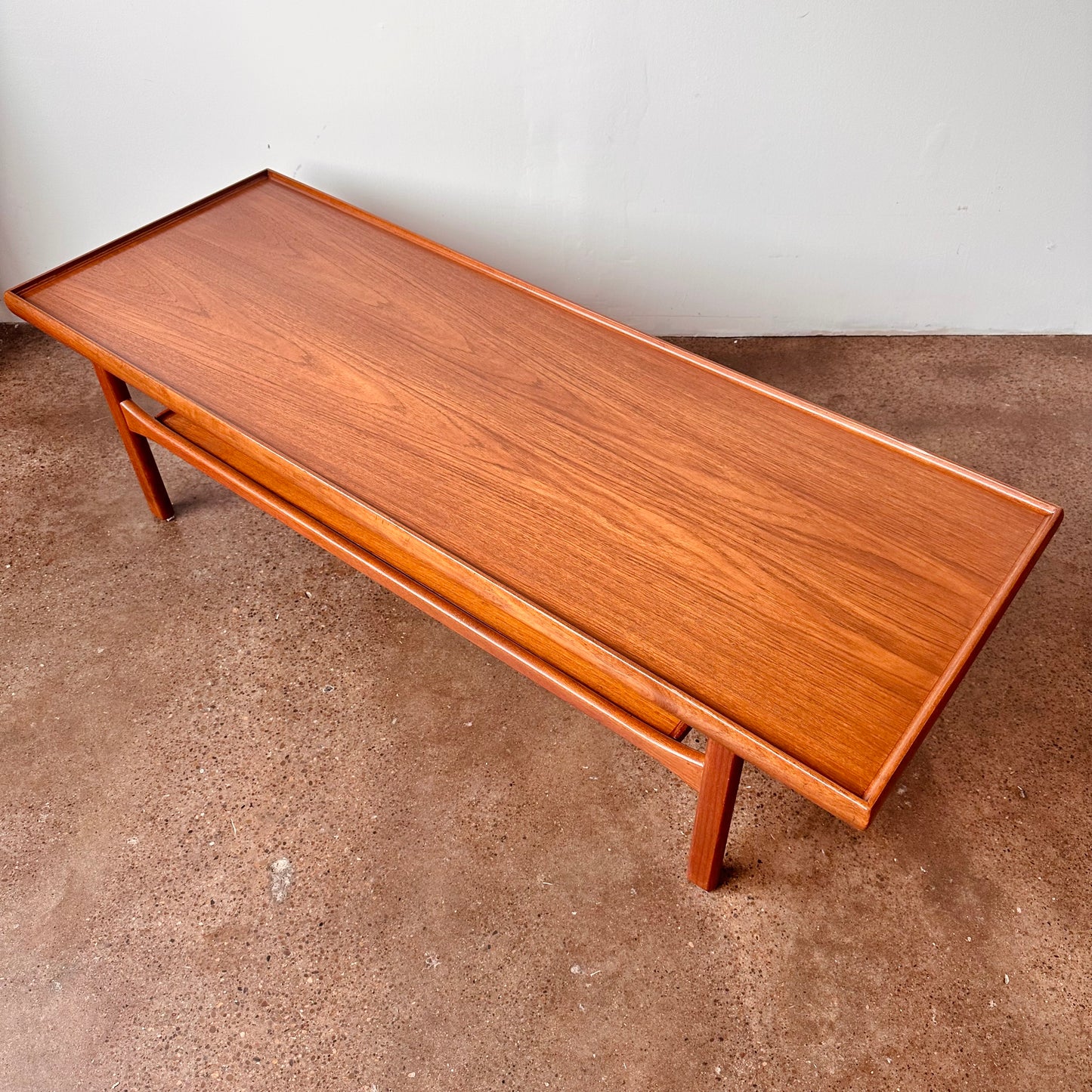 DANISH TEAK TWO TIER COFFEE TABLE