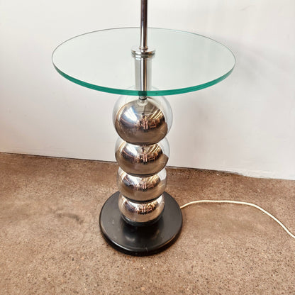 GEORGE KOVACS CHROMESTACKED BALL FLOOR LAMP
