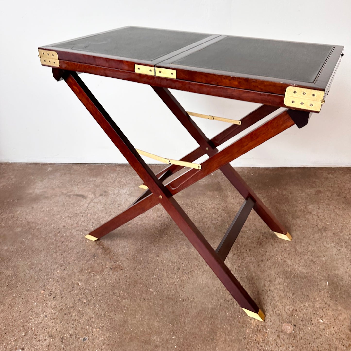 CAMPAIGN STYLE PORTABLE BUTLERS CONSOLE TABLE BAR