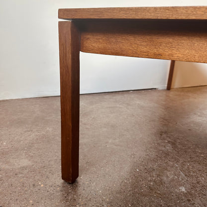 EARLY KNOLL OVERSIZED WALNUT COFFEE TABLE BY LEWIS BUTLER