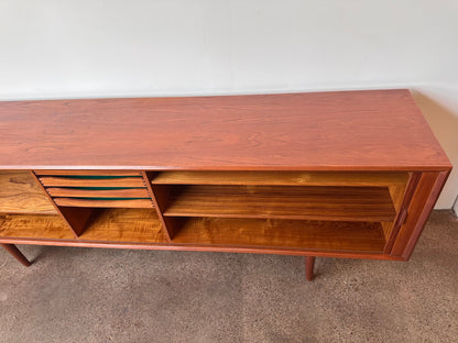 SVEND AAGE LARSEN FOR FAARUP MOBELFABRIK MID CENTURY TEAK TAMBOUR DOOR CREDENZA
