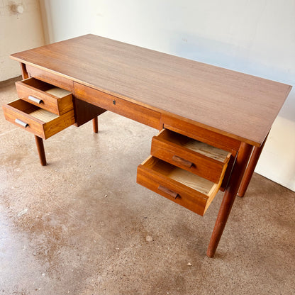 DANISH MODERN TEAK WRITING DESK