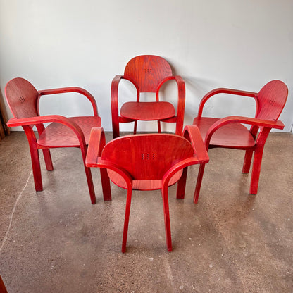 PAUL EPP BENTWOOD NEXUS ARM CHAIRS - S/4