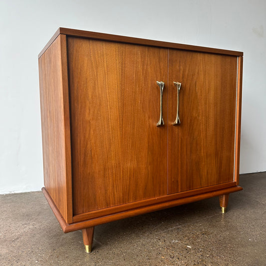 MID-CENTURY TEAK RECORD CABINET