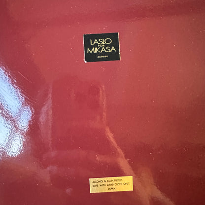 LARRY LASLO FOR MIKASA PURPLE LACQUERED SERVING TRAY