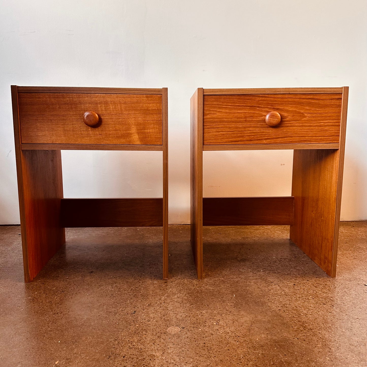 ROYAL TEAK DANISH MODERN NIGHTSTANDS