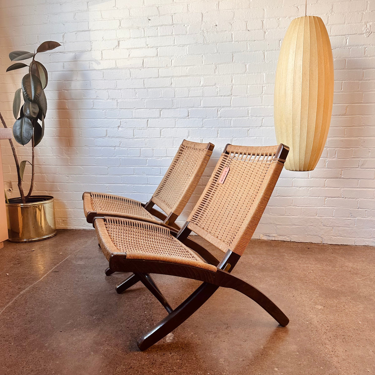 Paper Rope Chair HANS WEGNER PAPER CORD FOLDING ROPE CHAIR – MiMO Decor