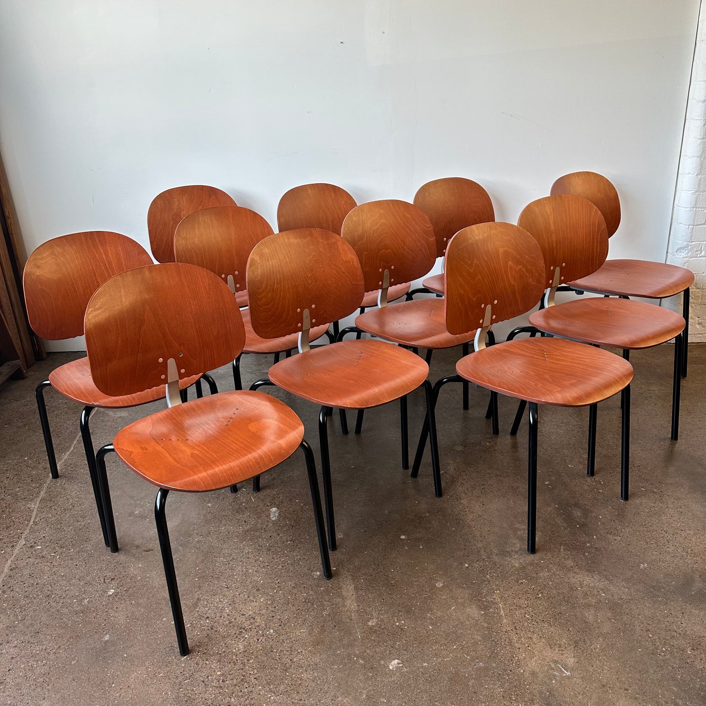 GIANCARLO PIRETTI XYLON INDUSTRIAL BENTWOOD CHAIRS (11 AVAILABLE)