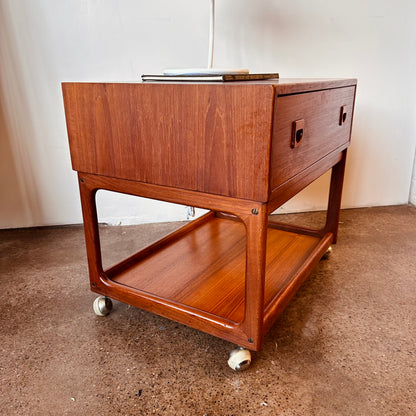 VINTAGE ROLLING CART OR TROLLEY DESIGNED BY BROUER MØBELFABRIK OF DENMARK
