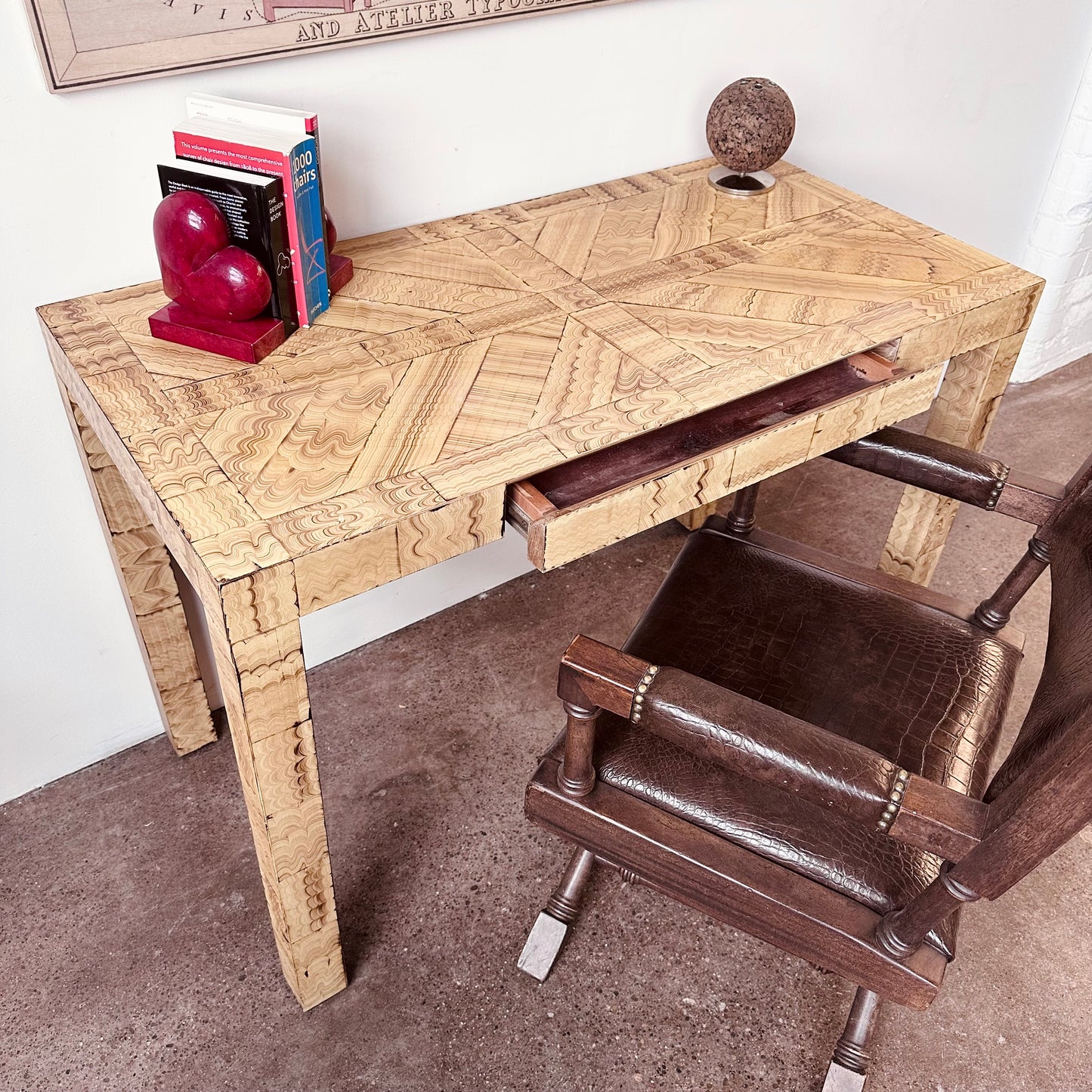 HANDPAINTED HENREDON PARSONS DESK