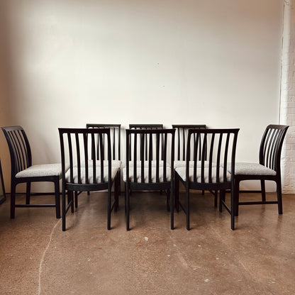 SET OF 8 DINING CHAIRS BY FOLKE OHLSSON FOR DUX SWEDEN