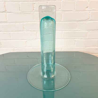 LARGE BRIM AQUA BLUE BLENKO VASE