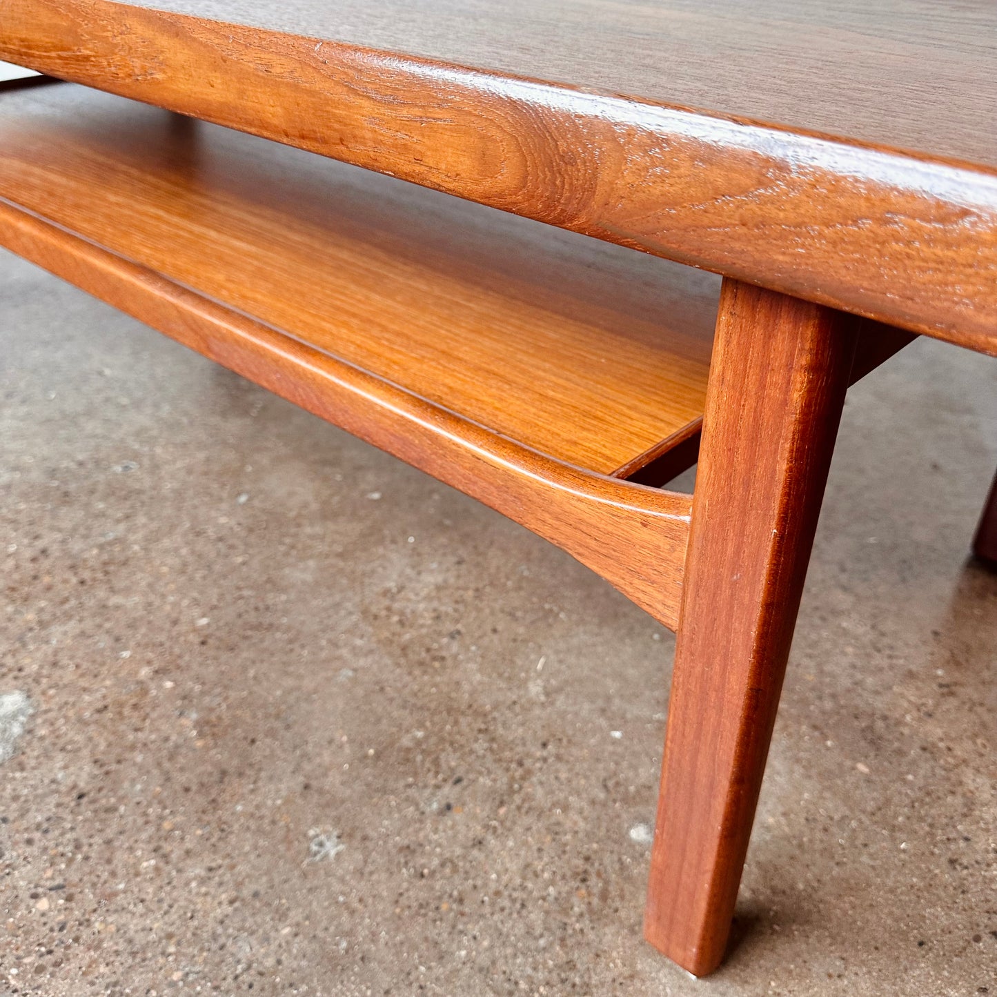 DANISH TEAK TWO TIER COFFEE TABLE