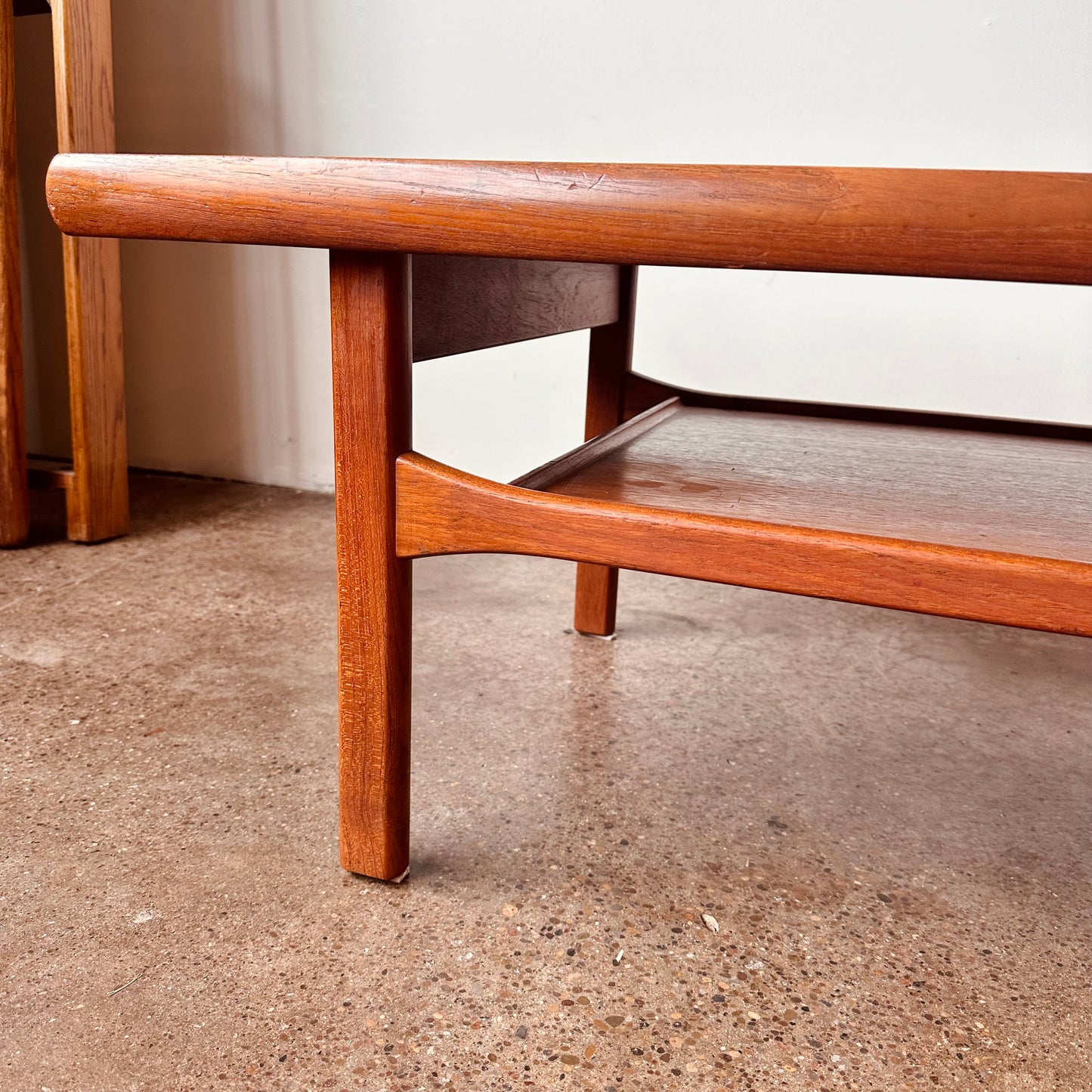 DANISH TEAK TWO TIER COFFEE TABLE