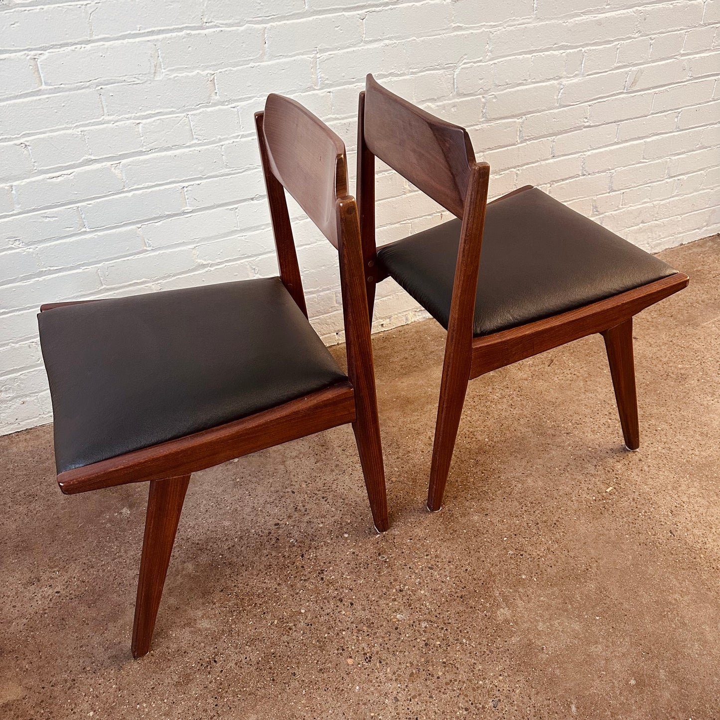 JAN KUYPERS SOLID WALNUT DINING CHAIRS - SET OF 4