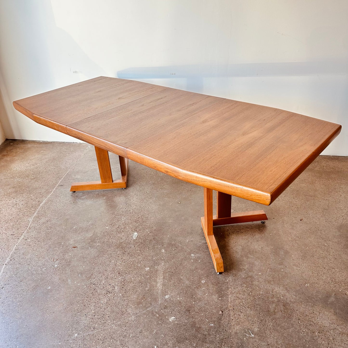 DANISH TEAK OCTAGONAL PEDESTAL TABLE