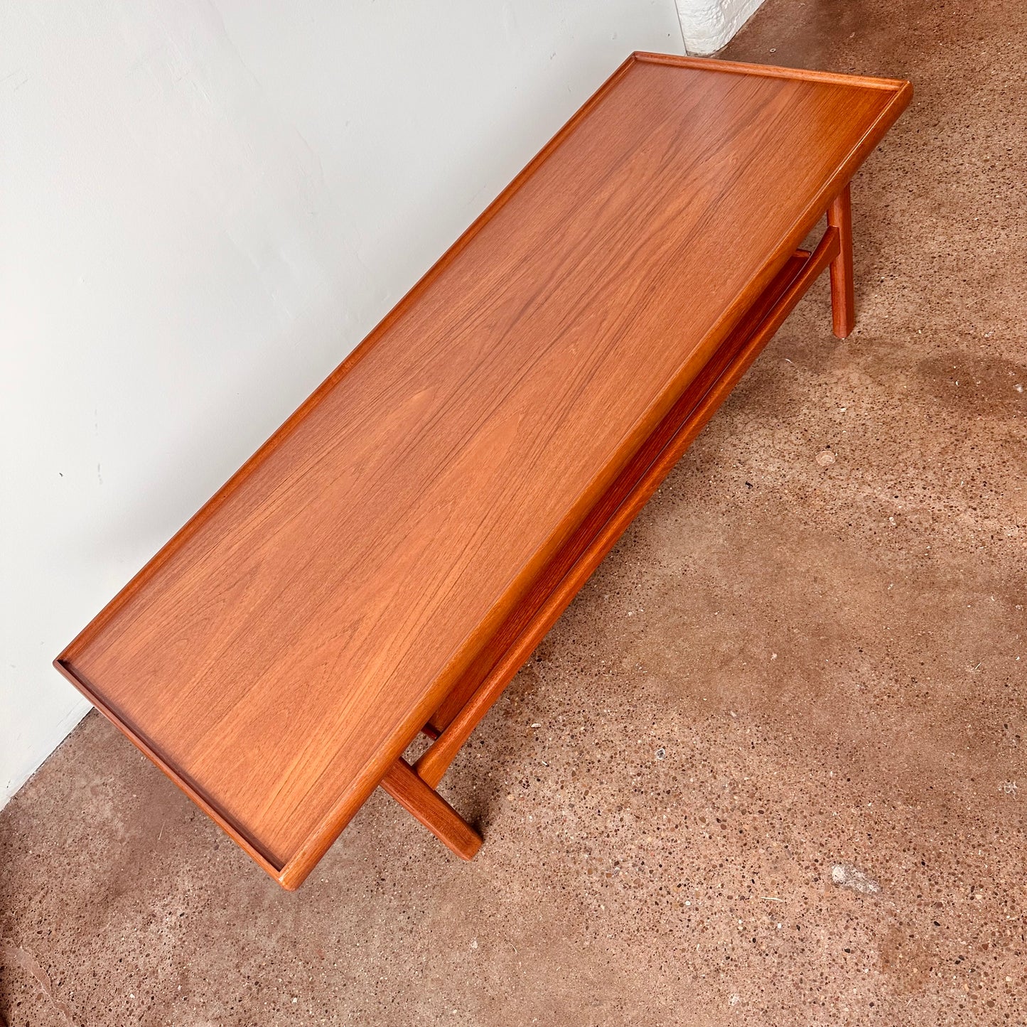 DANISH TEAK TWO TIER COFFEE TABLE