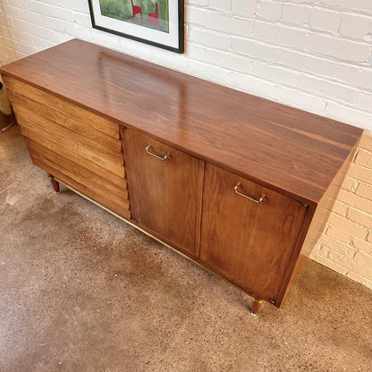 MERTON GERSHUN FOR MARTINSVILLE DANIA COLLECTION WALNUT SIDEBOARD CREDENZA