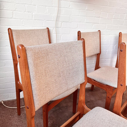 FINDAHLS MOBELFABRIK TEAK MID-BACK DINING CHAIRS - SET OF 6