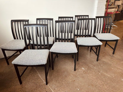 SET OF 8 DINING CHAIRS BY FOLKE OHLSSON FOR DUX SWEDEN