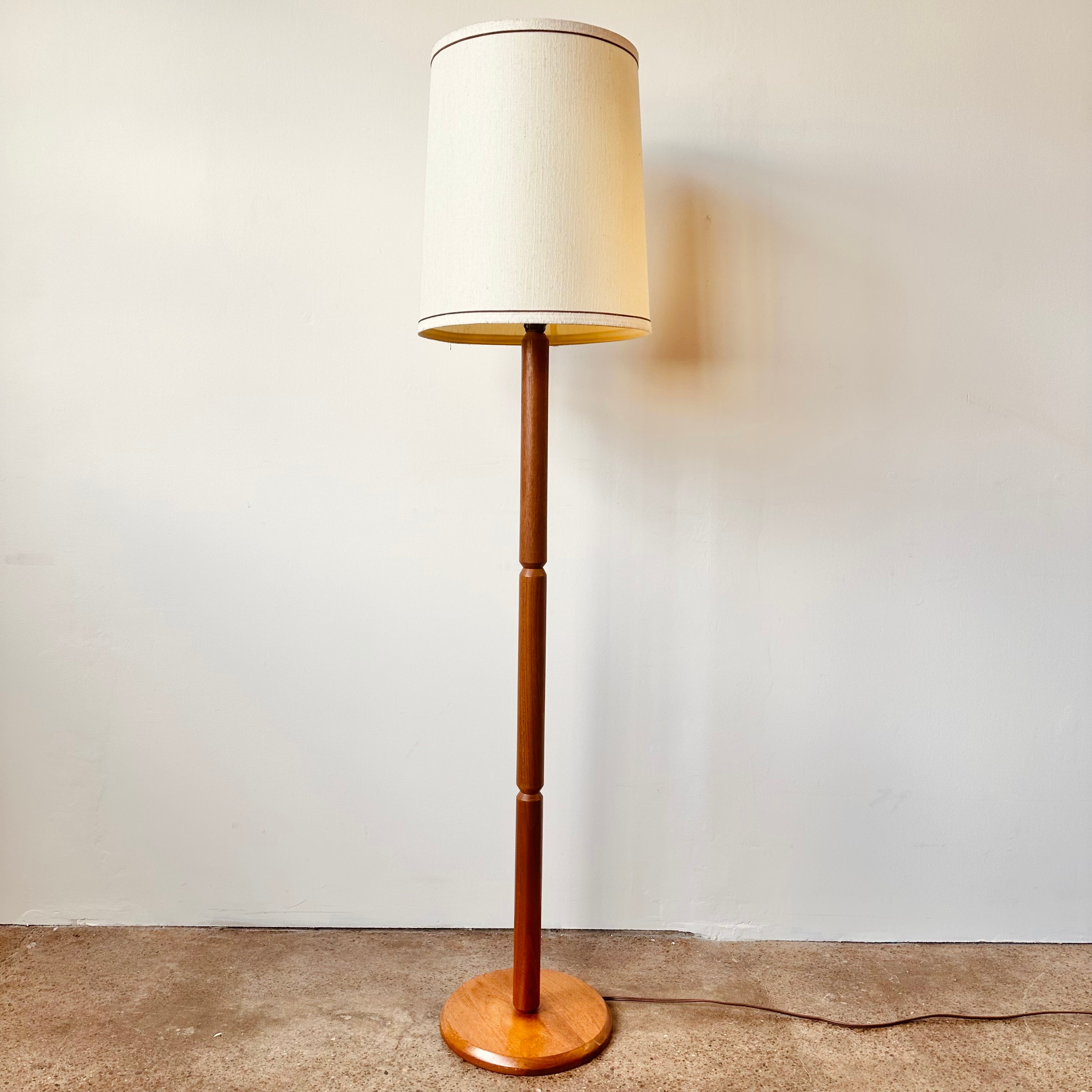 Mid century modern top Danish teak lamp