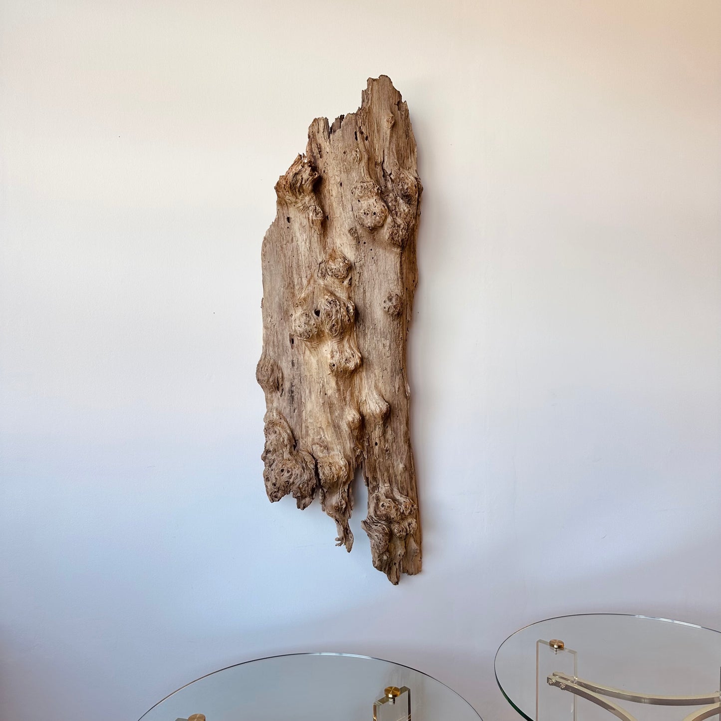 WEATHERED DRIFTWOOD WALL SCULPTURE