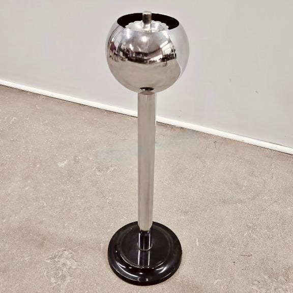 MCM CHROME BALL ASHTRAY WITH FLOOR STAND