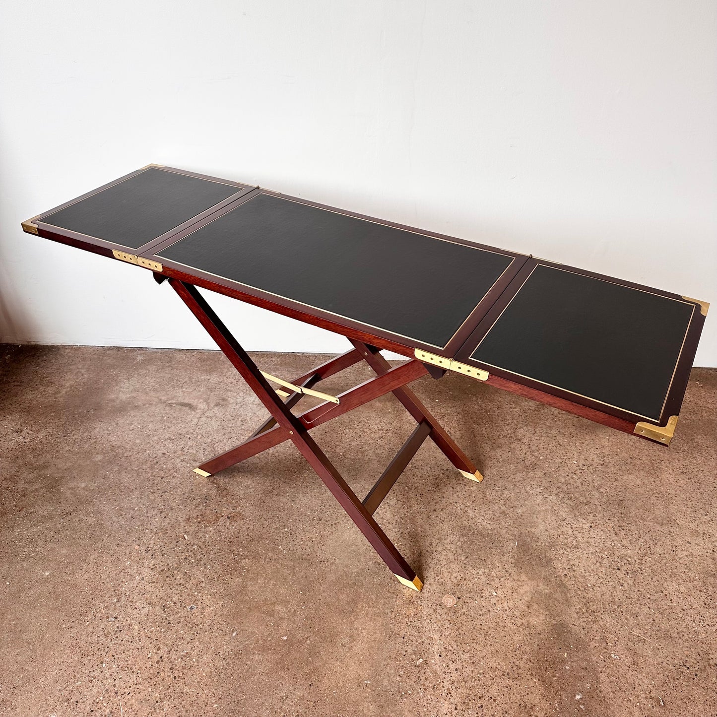 CAMPAIGN STYLE PORTABLE BUTLERS CONSOLE TABLE BAR