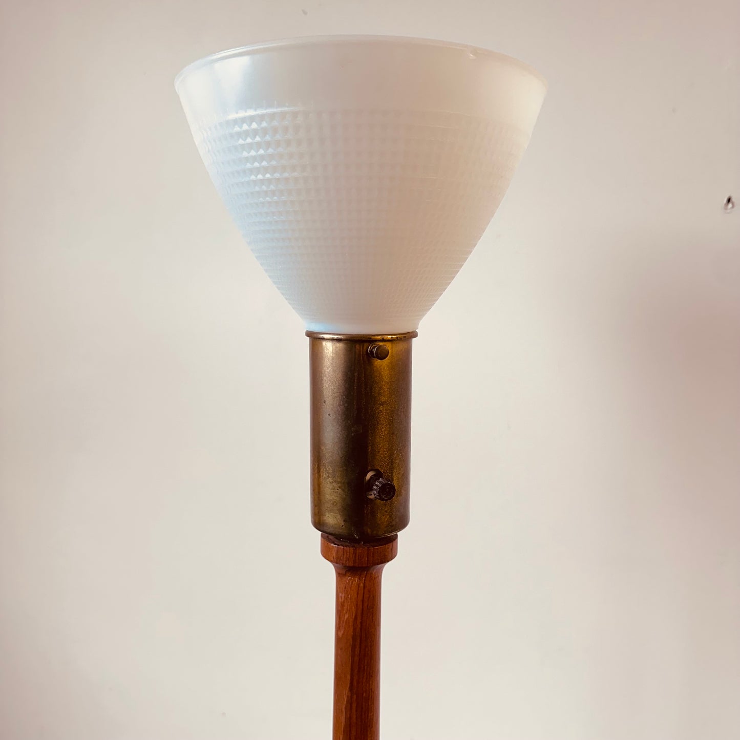 SOLID TEAK FLOOR LAMP BY DYRLUND 1960S