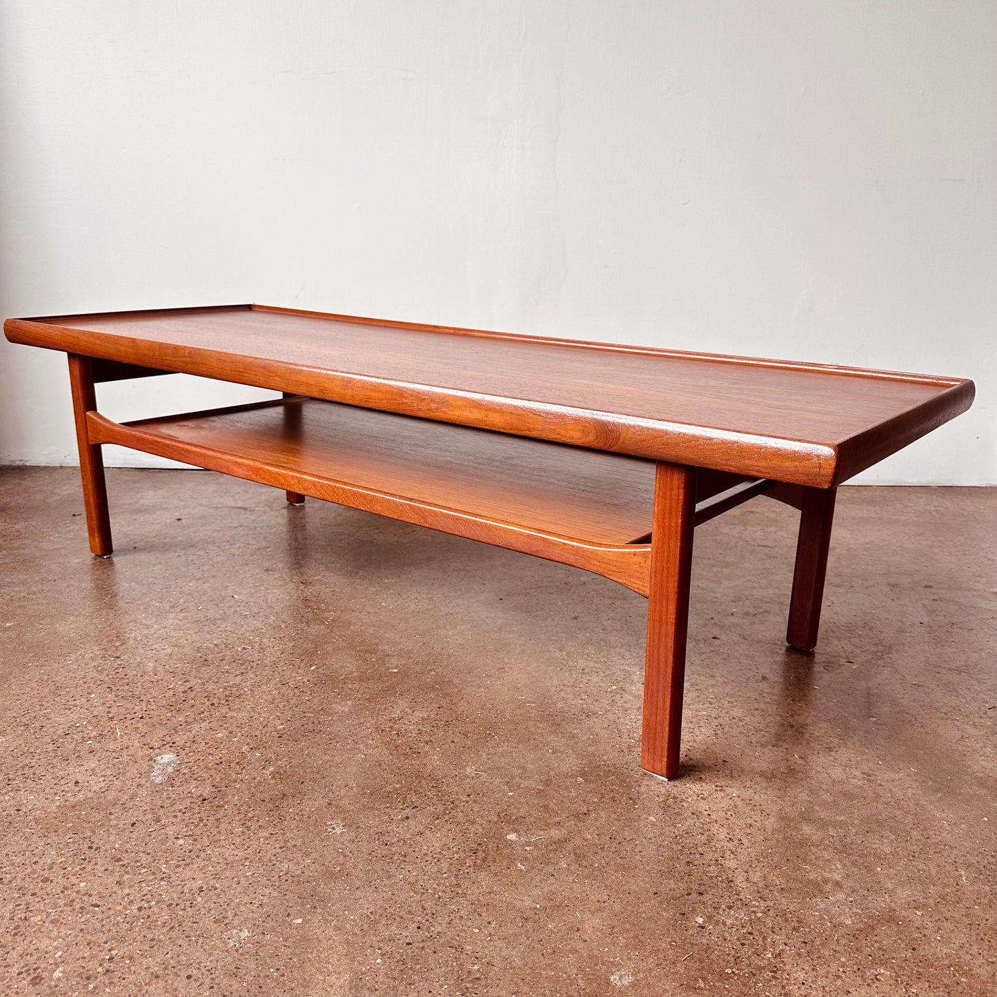 DANISH TEAK TWO TIER COFFEE TABLE