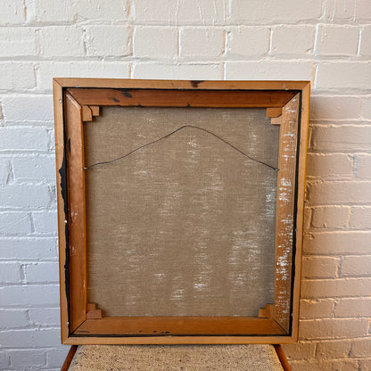 FRAMED ORIGINAL ABSTRACT OIL PAINTING