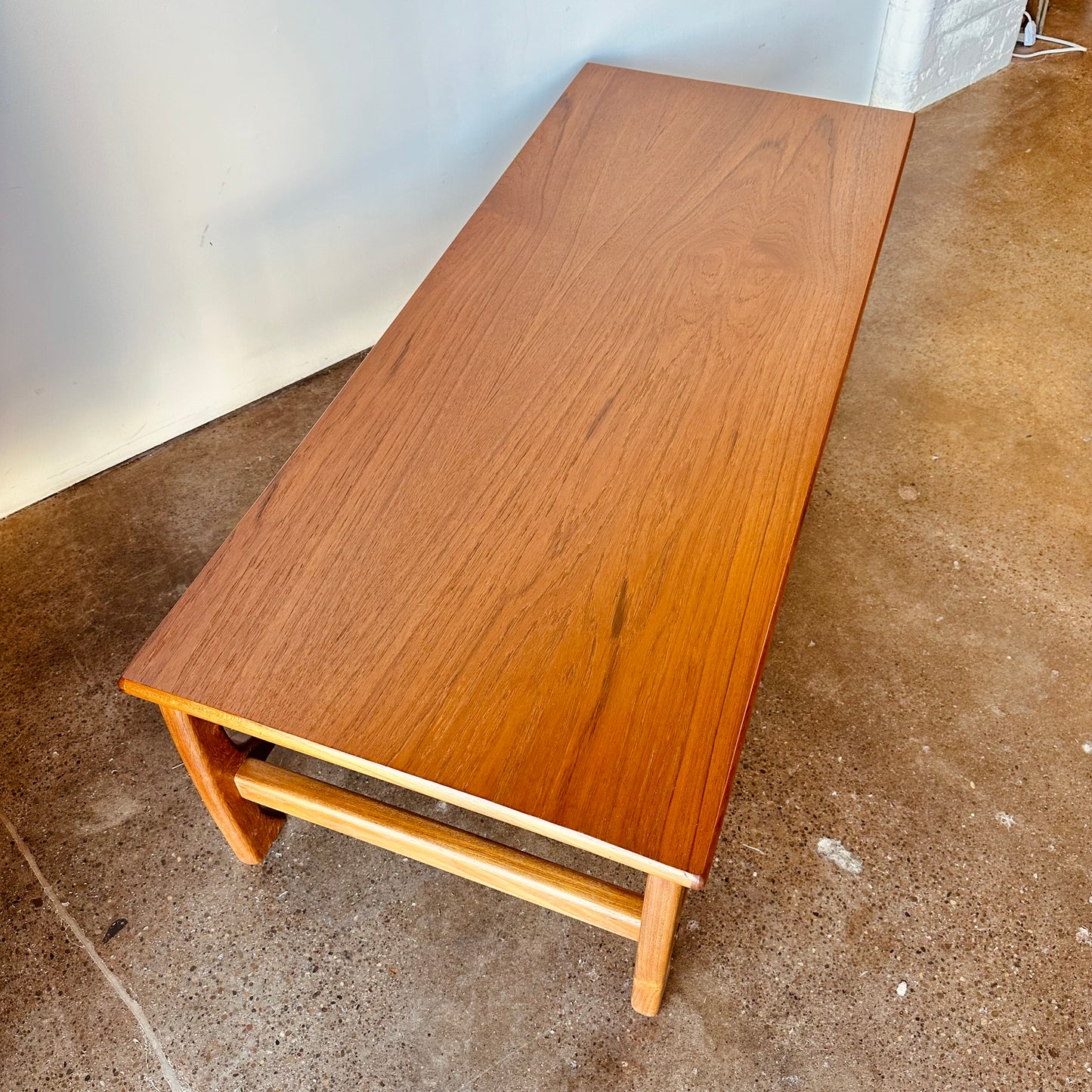 DANISH TEAK RECTANGULAR COFFEE TABLE