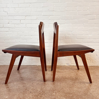 JAN KUYPERS SOLID WALNUT DINING CHAIRS - SET OF 4