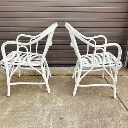 ITALIAN STYLE OUTDOOR RATTAN PATIO CHAIRS