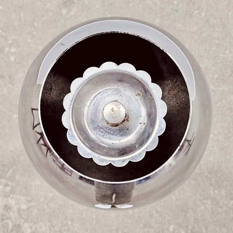 MCM CHROME BALL ASHTRAY WITH FLOOR STAND