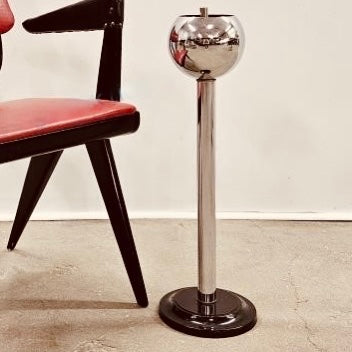 MCM CHROME BALL ASHTRAY WITH FLOOR STAND