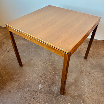 JENS RISOM MID-CENTURY WALNUT CAFE GAME TABLE
