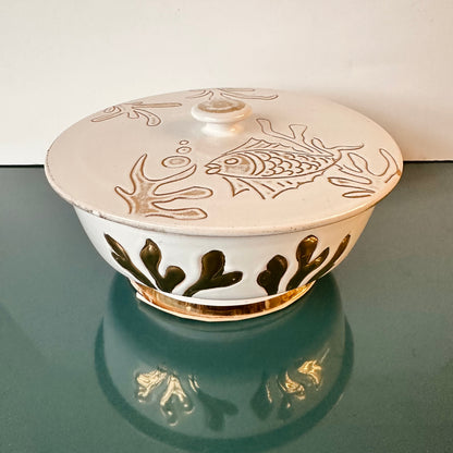 ITALIAN CERAMIC POTTERY SET BY FRATELLI FANCIULLACCI FOR ELBEE ITALY