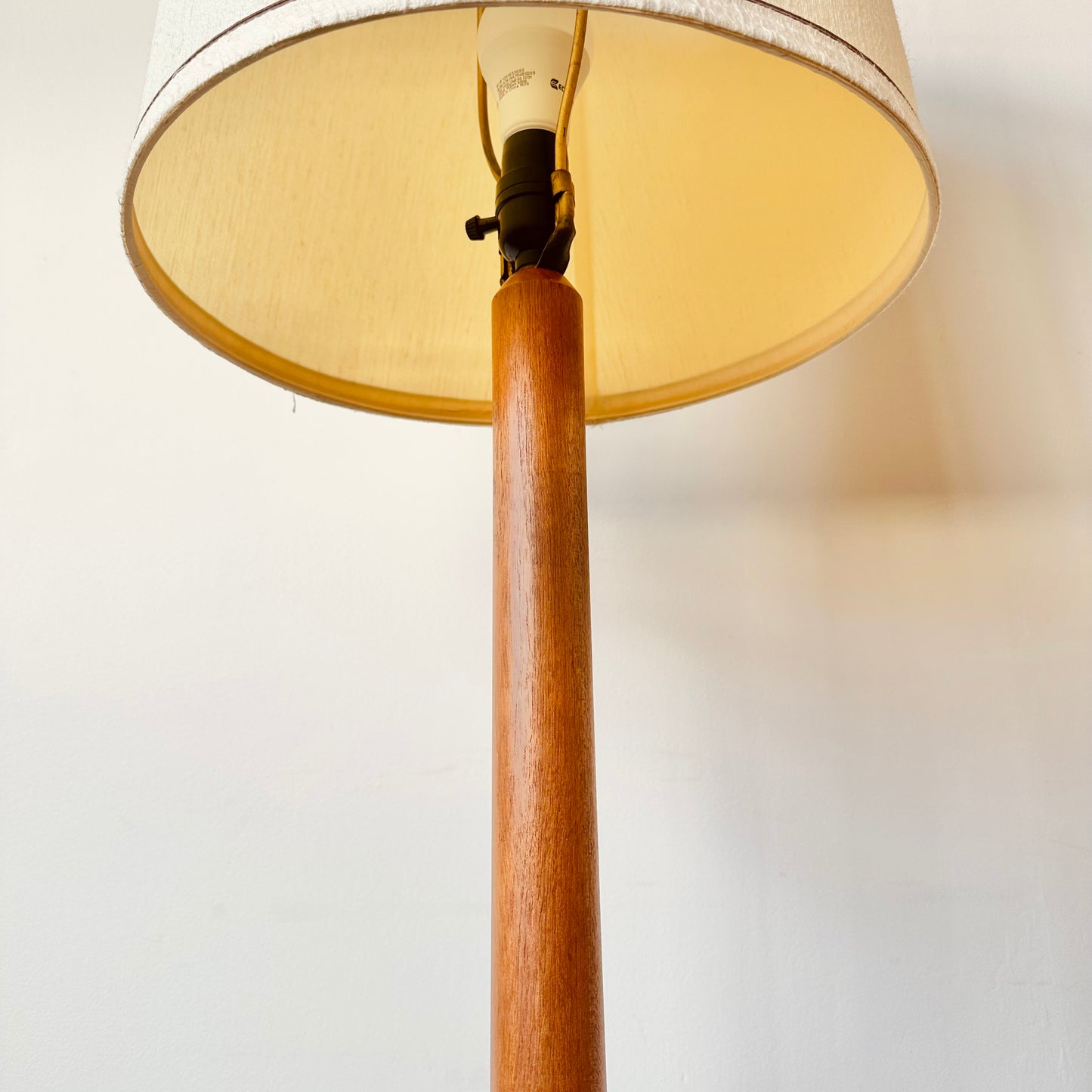 DANISH MODERN SOLID TEAK FLOOR LAMP