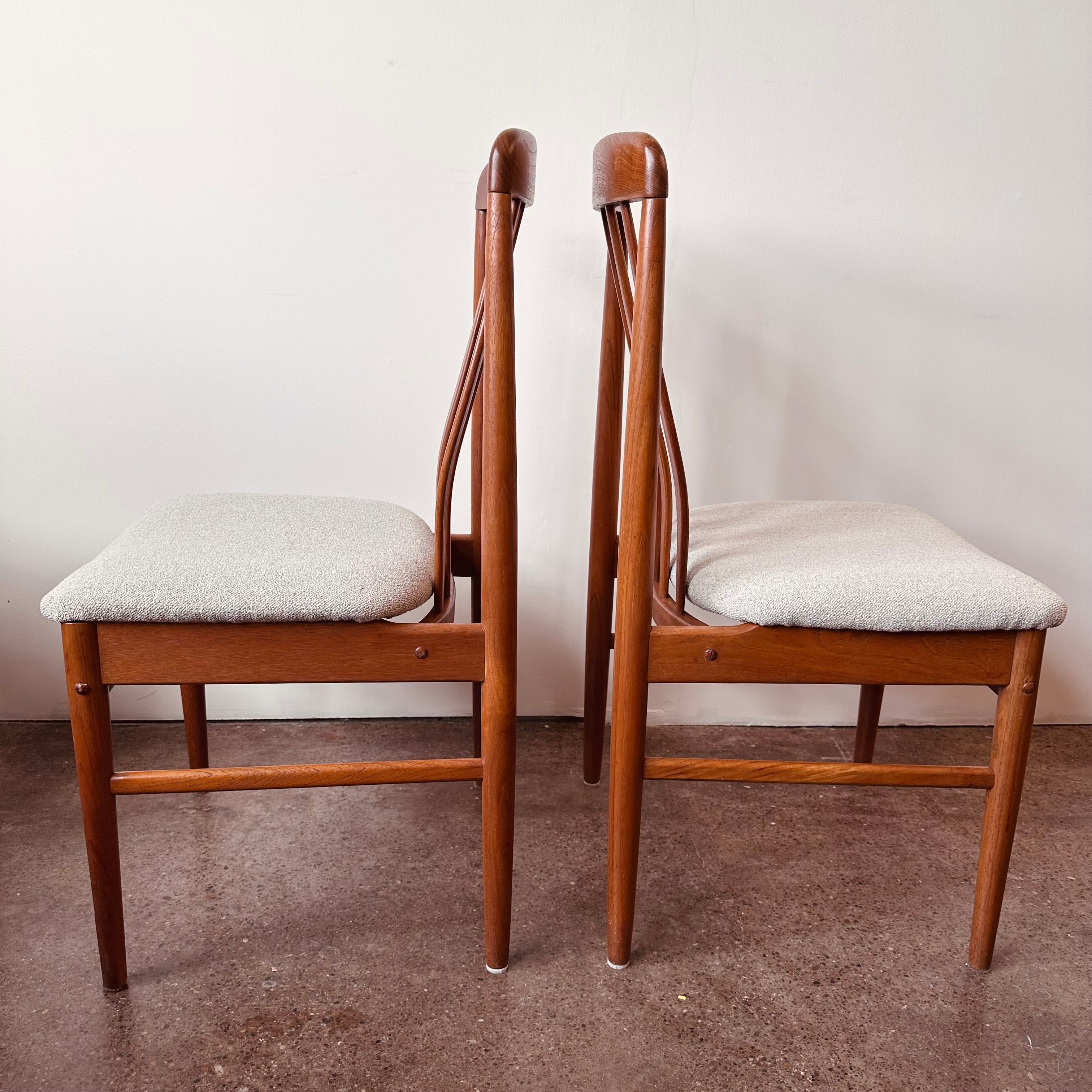 TEAK BENNY LINDEN RAILBACK DINING CHAIRS - S/6 – MiMO Decor TEAK BENNY LINDEN RAILBACK DINING CHAIRS - S/6 – MiMO Decor