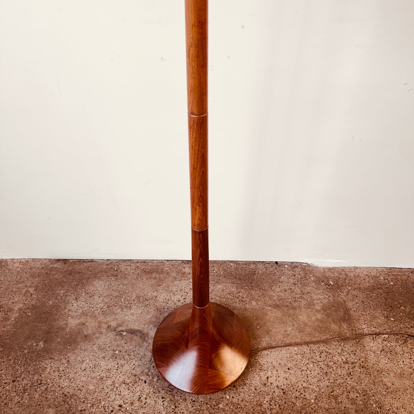 SOLID TEAK FLOOR LAMP BY DYRLUND 1960S