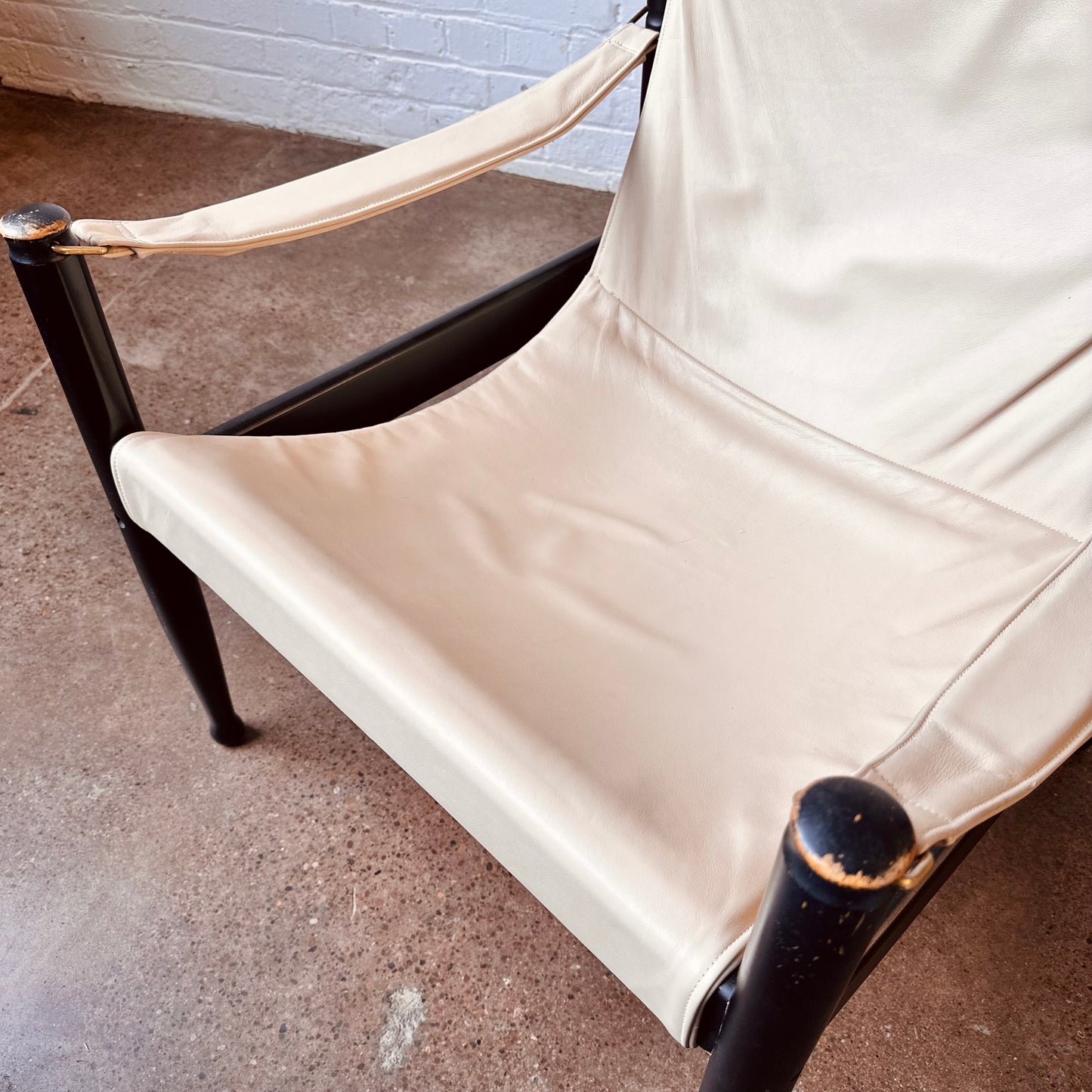 EBONIZED SAFARI LOUNGE CHAIR BY ERIC WORTS FOR NIELS EILERSEN