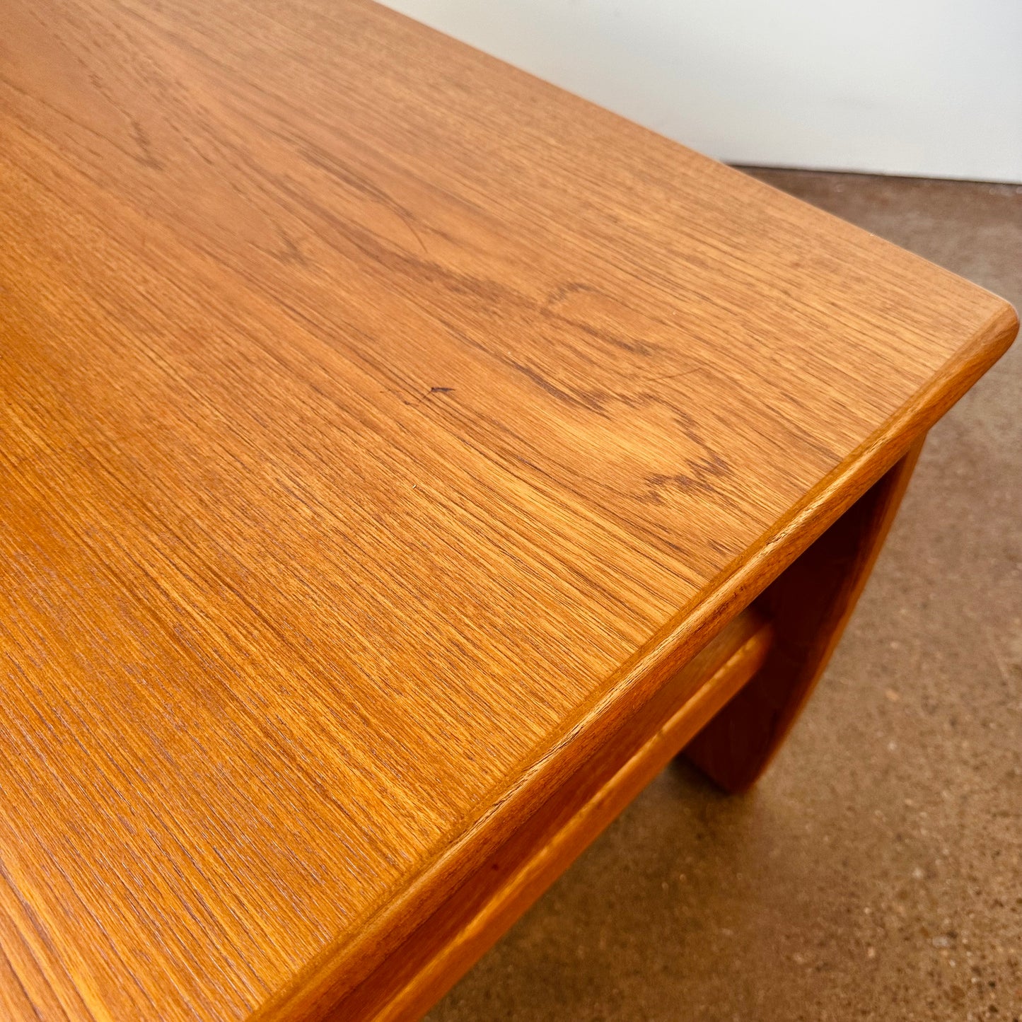 DANISH MODERN TEAK SQUARE COFFEE TABLE